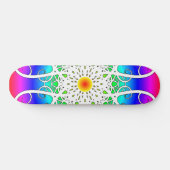 Abstrakte Blume Skateboard (Horizontal)