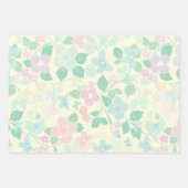 Abstrakte Blume Spring Soft Pastel Set 3 Geschenkpapier Set (Vorderseite 3)