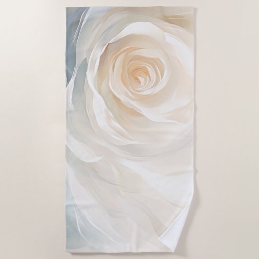 Abstrakte Blume Strandtuch (Vorderseite)