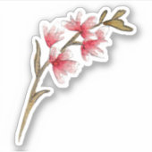 Abstrakte Blume Style Design Aufkleber (Vorderseite)