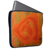 Abstrakte Blume Swirl Laptopschutzhülle (Vorne Rechts)