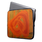 Abstrakte Blume Swirl Laptopschutzhülle (Vorderseite Links)