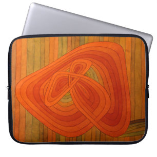 Abstrakte Blume Swirl Laptopschutzhülle