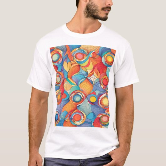 Abstrakte Blume T-Shirt (Vorderseite)