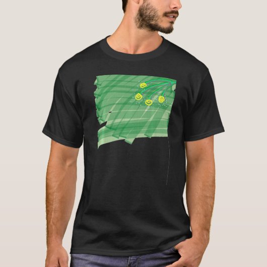 Abstrakte Blume T-Shirt (Vorderseite)