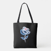 Abstrakte Blume Tasche (Rückseite)