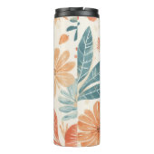 Abstrakte Blume Thermosbecher (Rückseite)