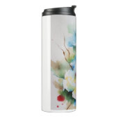 Abstrakte Blume Thermosbecher (Nach links gedreht)