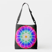 Abstrakte Blume Tragetaschen Mit Langen Trägern (Rückseite)