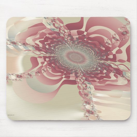 Abstrakte Blume uF Mousepad (Vorne)