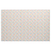 Abstrakte Blume und Blätter auf Weiß Stoff (Yard (91,4 cm))