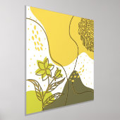 Abstrakte Blume und Blätter Foliendrucke (Ablage )