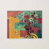 Abstrakte Blume und Kaffee-Cup Puzzle (Horizontal)