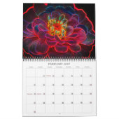 Abstrakte Blume und Naturkunst Kalender (Feb 2027)