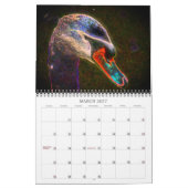 Abstrakte Blume und Naturkunst Kalender (Mär 2027)