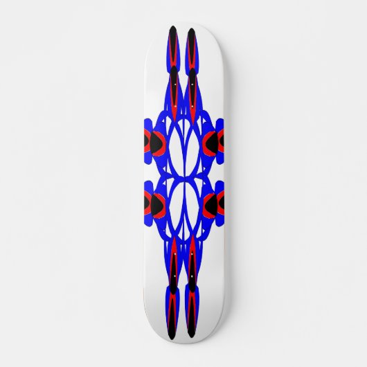 Abstrakte Blume und Pfeile Skateboard (Vorne)