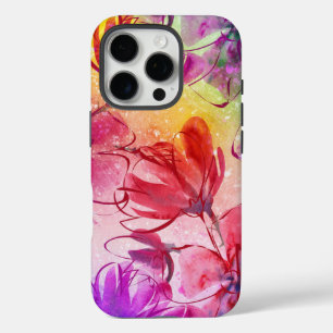 Abstrakte Blume und warmes Wasser iPhone 16 Pro Hülle