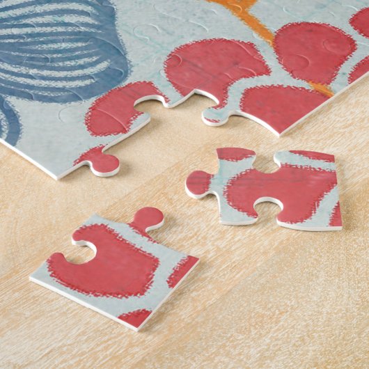 Abstrakte Blume und Zweifler Puzzle (Seite)