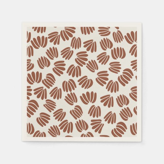 Abstrakte Blume VI Serviette (Vorderseite)