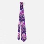 Abstrakte Blume, Violett Krawatte (Rückseite)