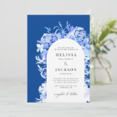 Abstrakte Blume von BlueWatercolor Einladung (Stehend Vorderseite)