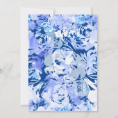 Abstrakte Blume von BlueWatercolor Einladung (Rückseite)