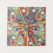 Abstrakte Blume Wandteppich (Vorderseite)