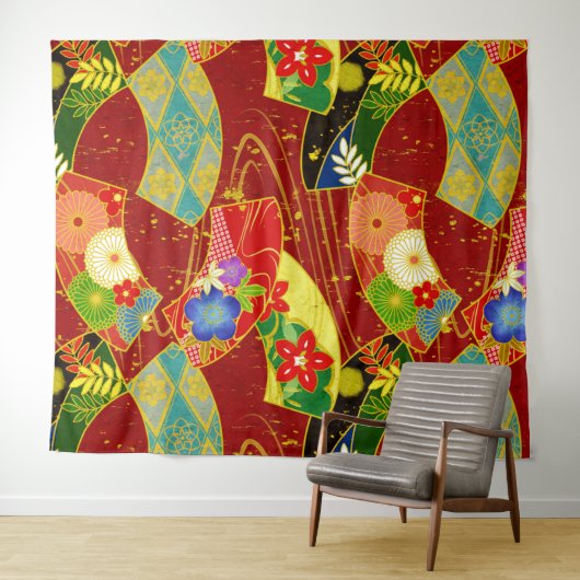 Abstrakte Blume Wandteppich (Beispiel (Horizontal))