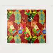 Abstrakte Blume Wandteppich (Vorderseite (Horizontal))