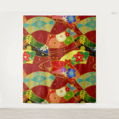 Abstrakte Blume Wandteppich (Vorderseite)