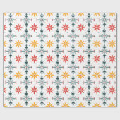 Abstrakte Blume zu Weihnachten Geschenkpapier (Flach)