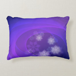 Abstrakte Blume zum Hintergrund des gefalteten Ind Dekokissen