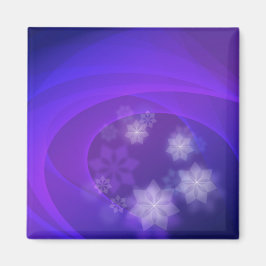 Abstrakte Blume zum Hintergrund des gefalteten Ind Magnet