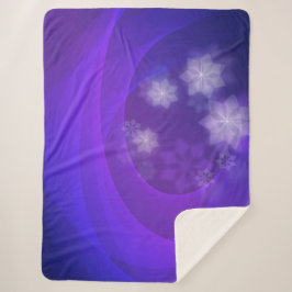 Abstrakte Blume zum Hintergrund des gefalteten Ind Sherpadecke