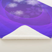 Abstrakte Blume zum Hintergrund des gefalteten Ind Sherpadecke (3/4)