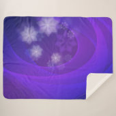 Abstrakte Blume zum Hintergrund des gefalteten Ind Sherpadecke (Vorderseite (Horizontal))