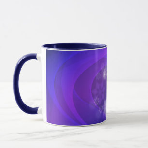 Abstrakte Blume zum Hintergrund des gefalteten Ind Tasse