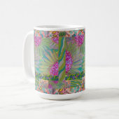 Abstrakte Blumen 8 Kaffeetasse (Vorderseite Links)