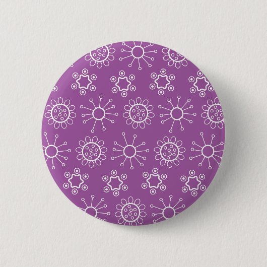 Abstrakte Blumen Button (Vorderseite)