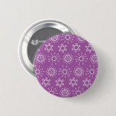 Abstrakte Blumen Button (Vorne & Hinten)