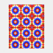 Abstrakte Blumen Fleecedecke (Vorderseite)