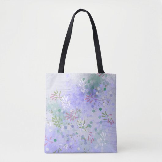 Abstrakte Blumen Frühlingsblumen Tasche (Vorderseite)