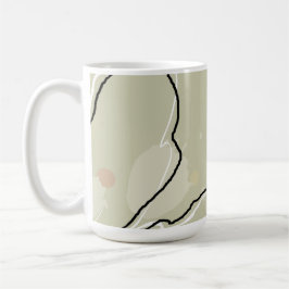 Abstrakte Blumen Kaffee-/Heiße-Schokolade-Tasse Kaffeetasse