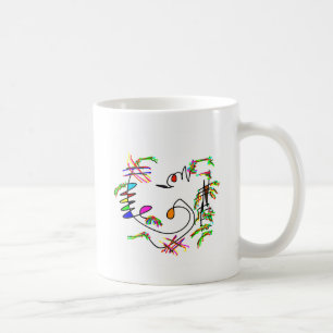abstrakte Blumen Kaffeetasse