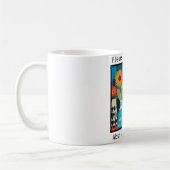 Abstrakte Blumen Kaffeetasse (Links)