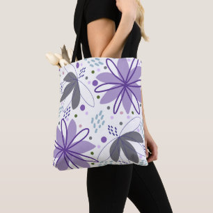 Abstrakte Blumen Kunst Einkaufstasche Tasche