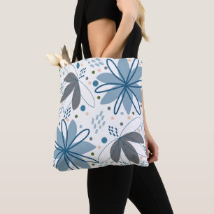 Abstrakte Blumen Kunst Einkaufstasche Tasche