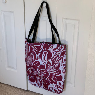 Abstrakte Blumen Kunst Lebensmitteleinkauf Strand Tasche