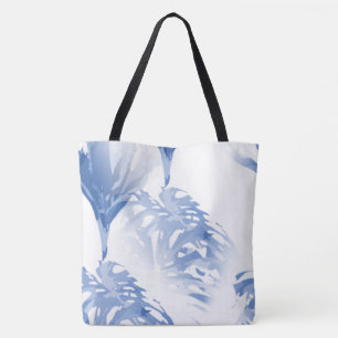 Abstrakte Blumen Kunst Lebensmitteleinkauf Strand Tasche