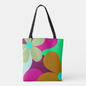 Abstrakte Blumen-Kunst-Tragetasche Tasche (Rückseite)